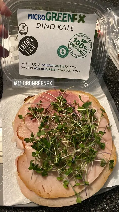 Customer photo from Court Petaccio featuring microGREEN FX microgreens