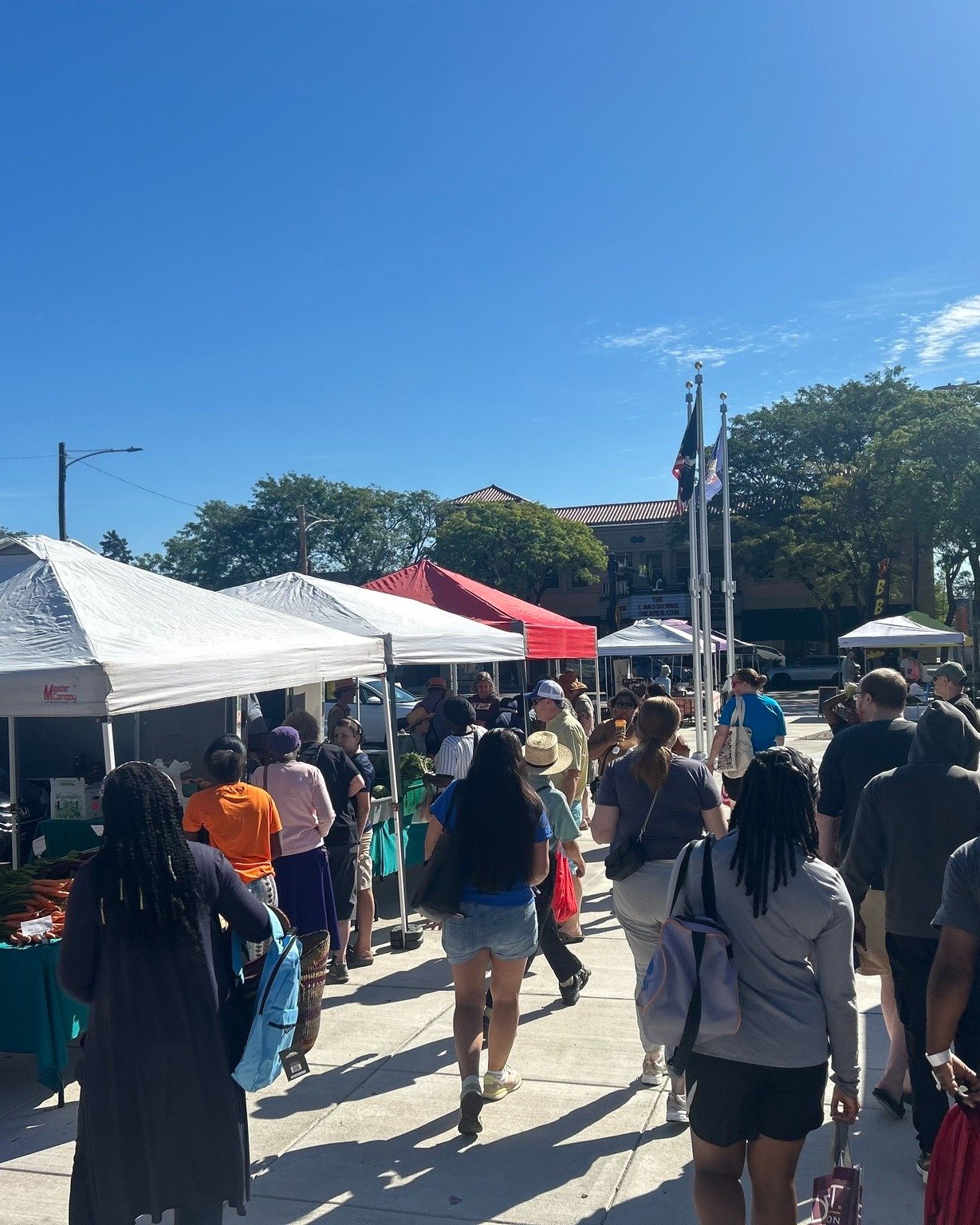 Lansdowne Farmers Market Labor Day celebration and community gathering at Veterans Landing